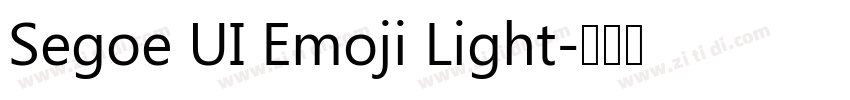 Segoe UI Emoji Light字体转换